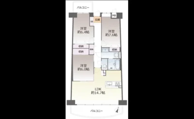 藤和箕面ホームズＡ棟 間取り図（仲介手数料無料）