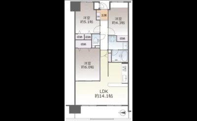 ファミール・パーク鶴見 間取り図（仲介手数料無料）