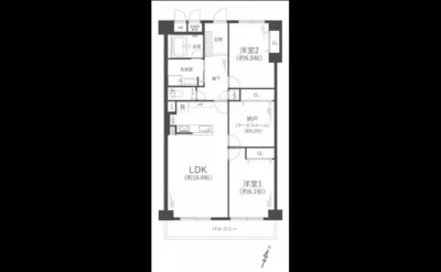 吹田芙蓉ハイツ 間取り図（仲介手数料無料）