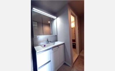 ブリティッシュ・ティンバー泉佐野スウィート　洗面台1