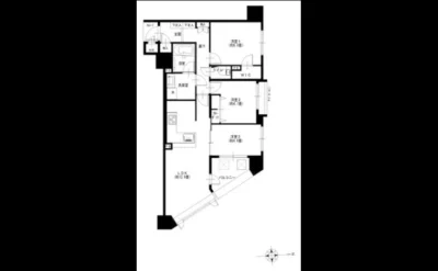 ランズ南森町 間取り（仲介手数料無料）図