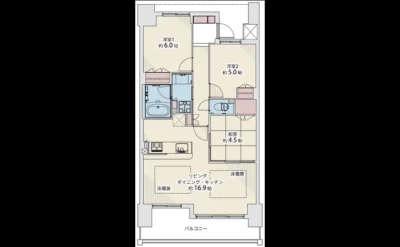シャリエ日本橋高津 間取り図（仲介手数料無料）