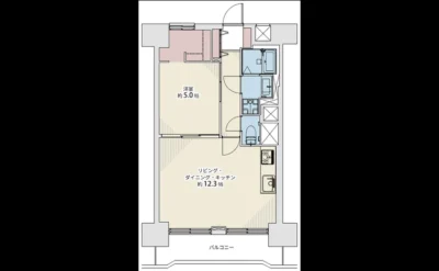 カーサ土佐堀 間取り図（仲介手数料無料）