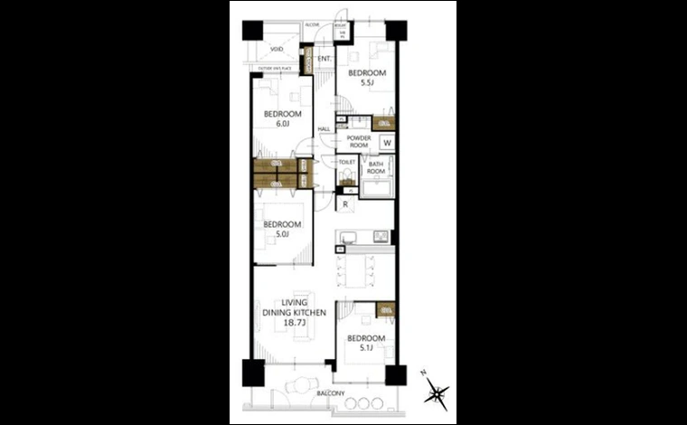 オークヒルズ香里四番館 209号室