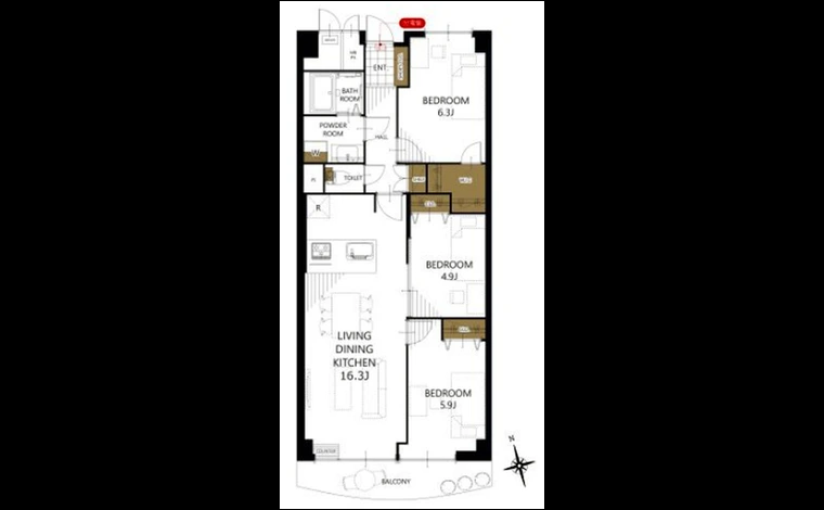 コンドミニアム千里中央 807号室