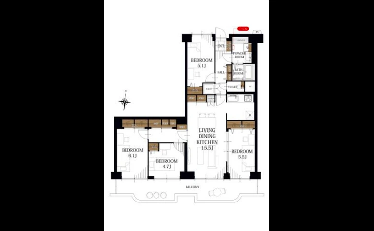 シャルム茨木 703号室