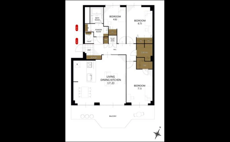 ニューセンバハイツ 609号室