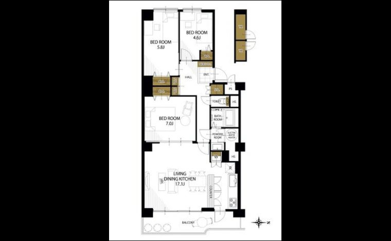 ネオコーポ茨木 715号室