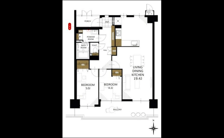 マイシティおおさか２番館 802号室