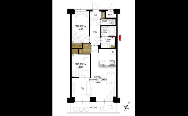 ユニハイム千船Ⅱ 504号室