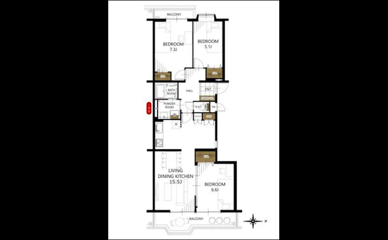 リバーサイドともぶち第一住宅１４号棟 202号室