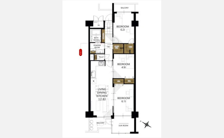 近鉄南港ガーデンハイツ２２号棟 911号室