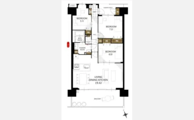 キャステージパーク４番街 間取り図1（仲介手数料無料）