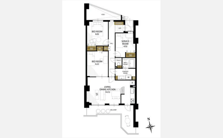 朝日プラザ高槻ウエスト・ヒルズＡ棟 403号室