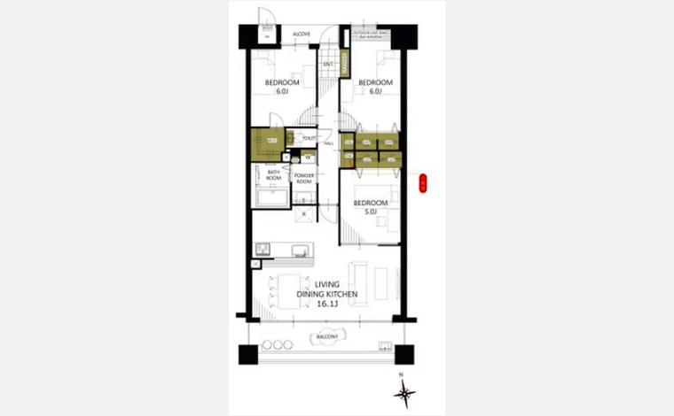 藤和浜寺公園ホームズ通り 405号室