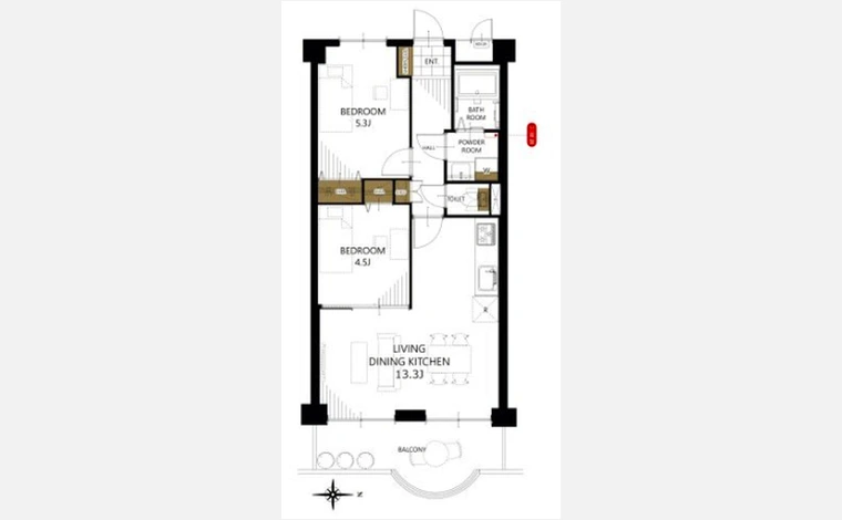 サン三国マンション 307号室