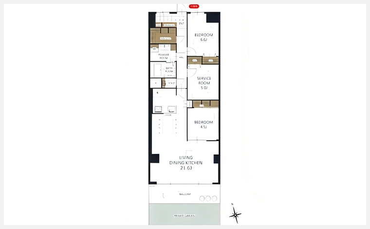さんくれーる茨木Ｃ棟 106号室