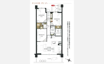香里ヶ丘七丁目アーバンライフ 間取り図1（仲介手数料無料）