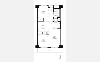 三陽ハイツ都島 間取り図1（仲介手数料無料）
