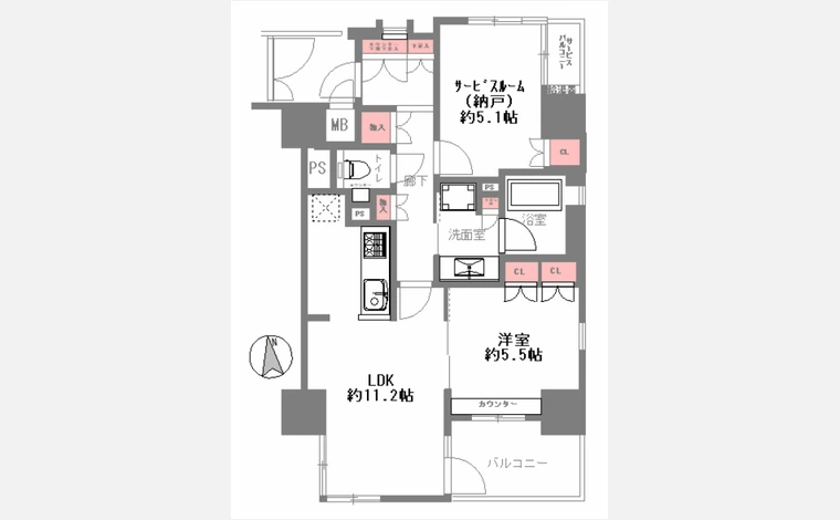 アデレイド新福島 203号室