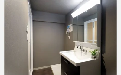 千里グランドコーポ 洗面所1