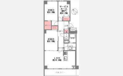 エバーグリーン門真 間取り図1（仲介手数料無料）