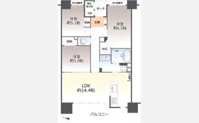 クレアガーデン守口ラヴィス 間取り図1（仲介手数料無料）