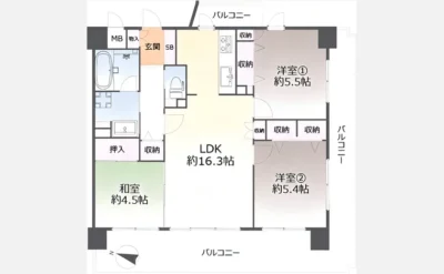 シャルマンフジビルトモアー今里 間取り図1（仲介手数料無料）