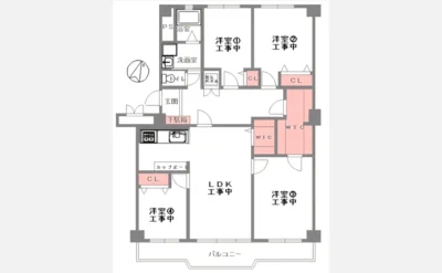 ＯＴＣニューセンバハイツ 213号室の間取り図（仲介手数料無料）
