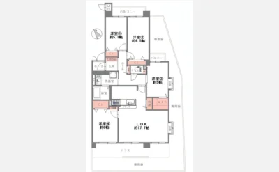 メロディーハイム牧野公園弐番館 107号室の間取り図（仲介手数料無料）