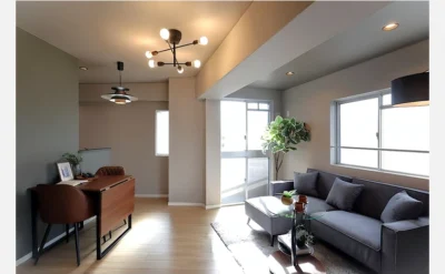 朝日プラザ北畠西 704号室のリビング2