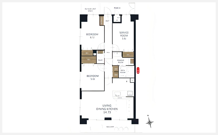 エクセル鳳 201号室