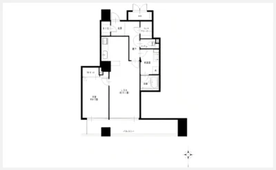 ＯＡＰレジデンスタワー西館 2301号室の間取り図（仲介手数料無料）