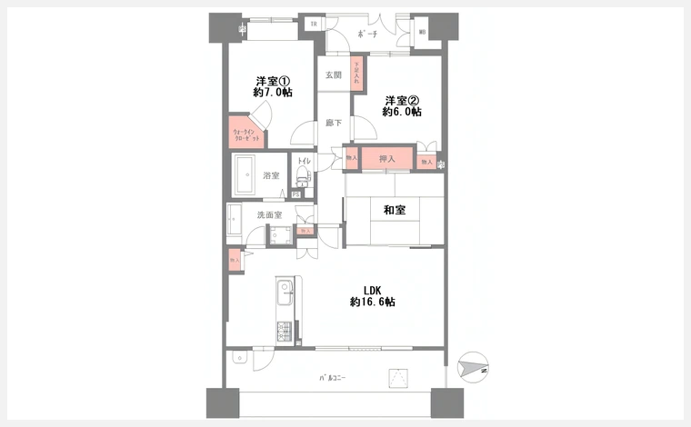 イトーピア豊中緑丘ロジュマン 425号室