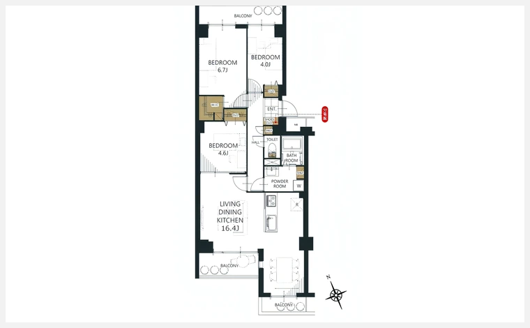 エバーグリーン門真 312号室