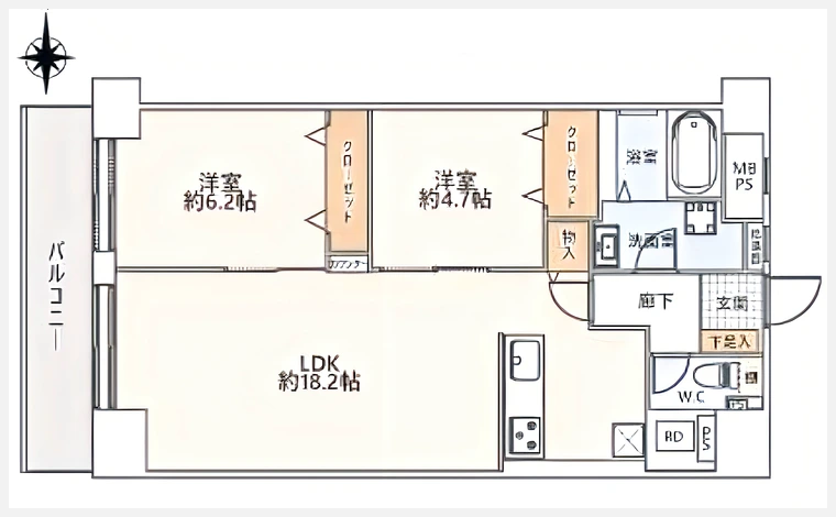 難波スカイハイツ 605号室