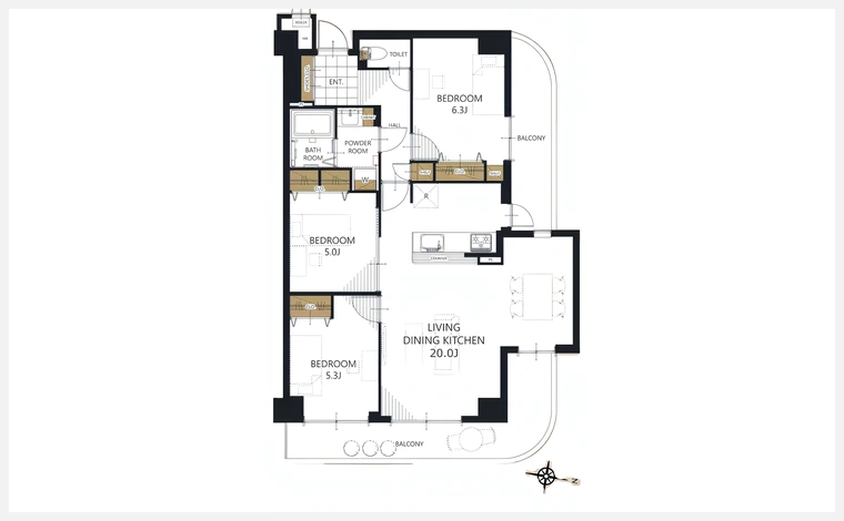 インテリジェントシティ 801号室