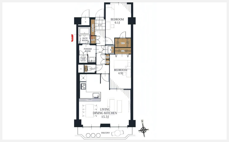 千里関大前コーポラスＣ棟 306号室