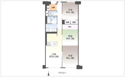 ネオコーポ門真東弐番街 813号室の間取り図（仲介手数料無料）