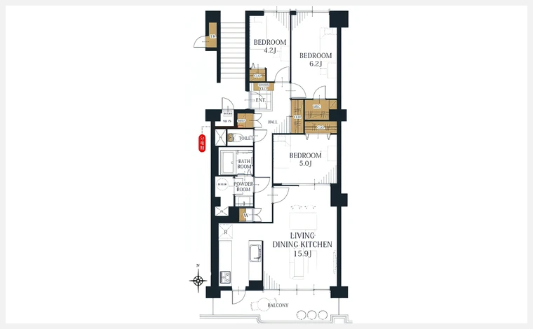 摂津スカイハイツ 507号室