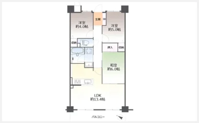 キングマンション此花Ⅱ 1005号室の間取り図（仲介手数料無料）
